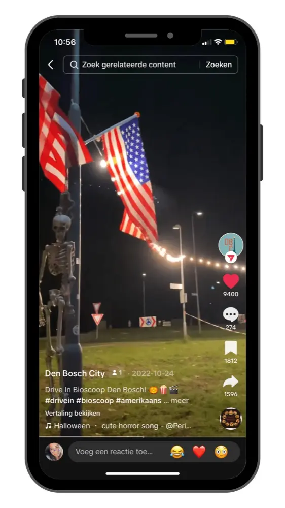 Onze TikTok over de Drive In Bioscoop in Den Bosch met ruim 192k views