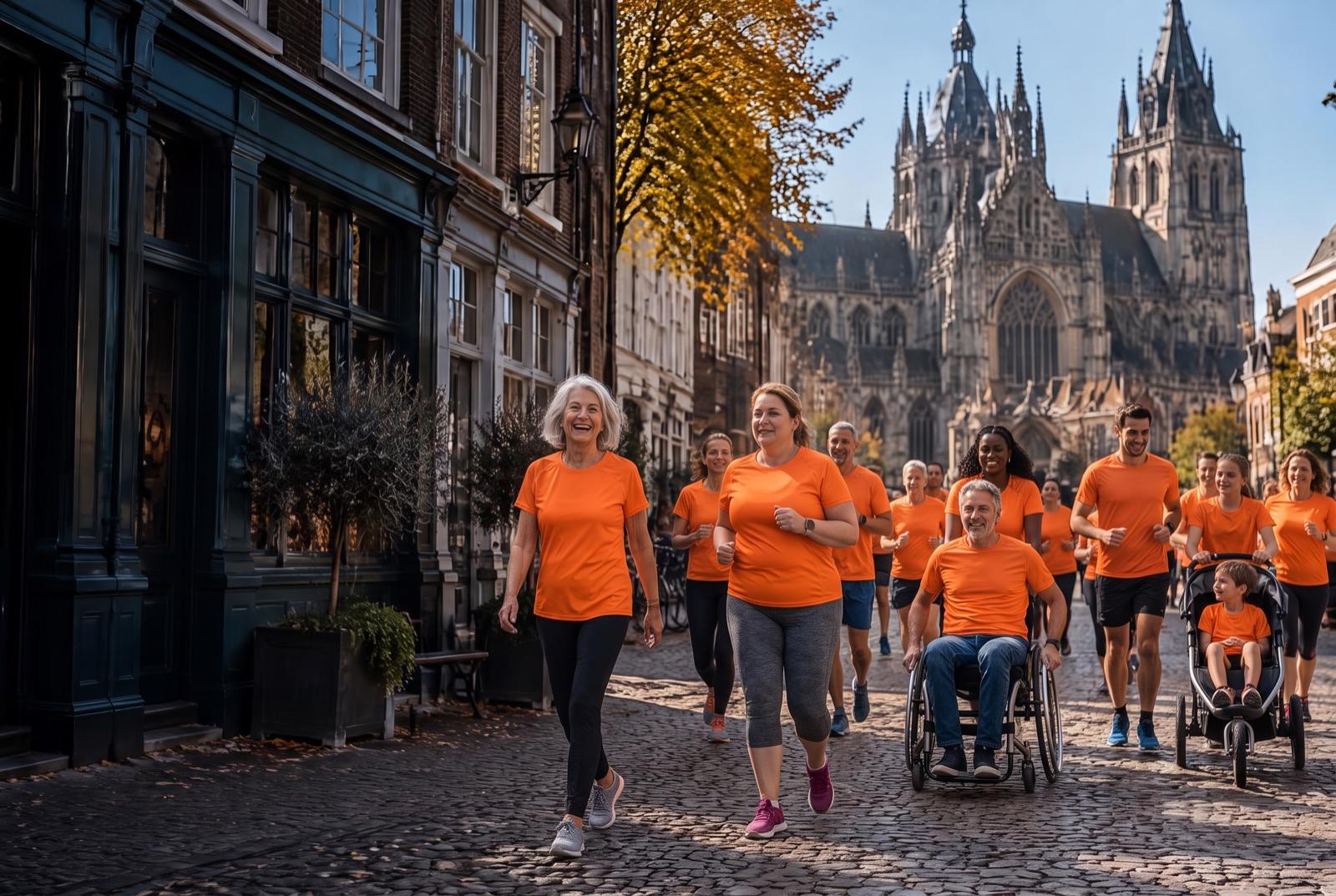 Bosschenaren rennen samen door de stad