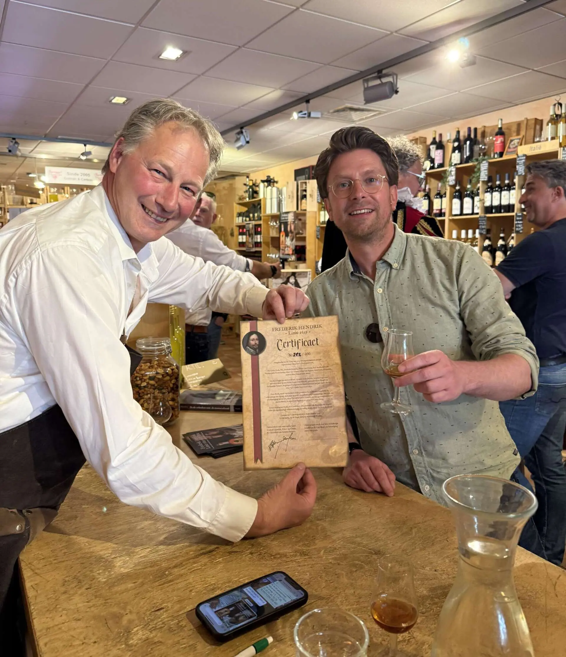 14 september 2029 14 september 2029 – De onthulling van de Frederik Hendrik Linie 1629 Single Malt Whisky, Den Bosch