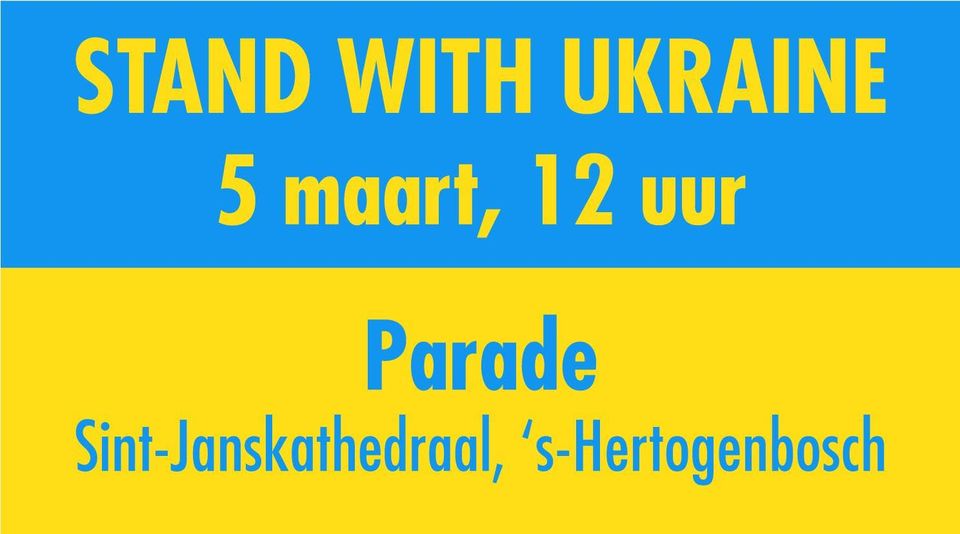 Den Bosch City demonstratie Oekraïne