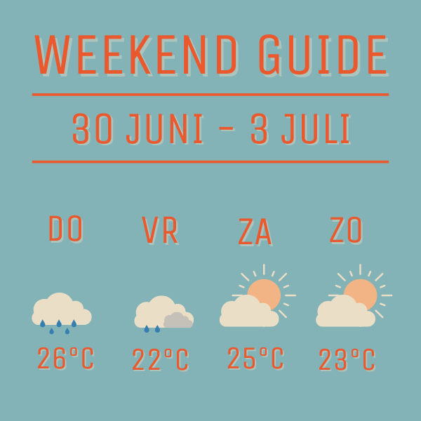 Weerbericht Weekend Guide 30 juni - 3 Juli Den Bosch City