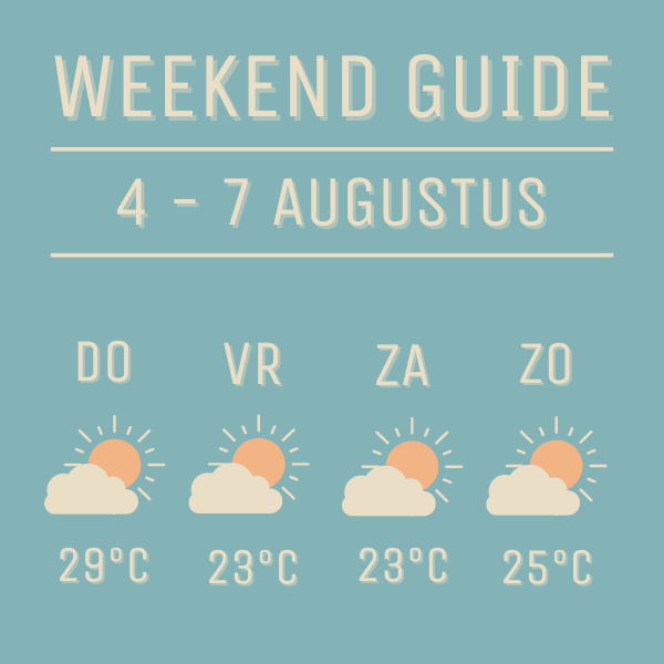 Weerbericht Weekend Guide 4 - 7 augustus 2022