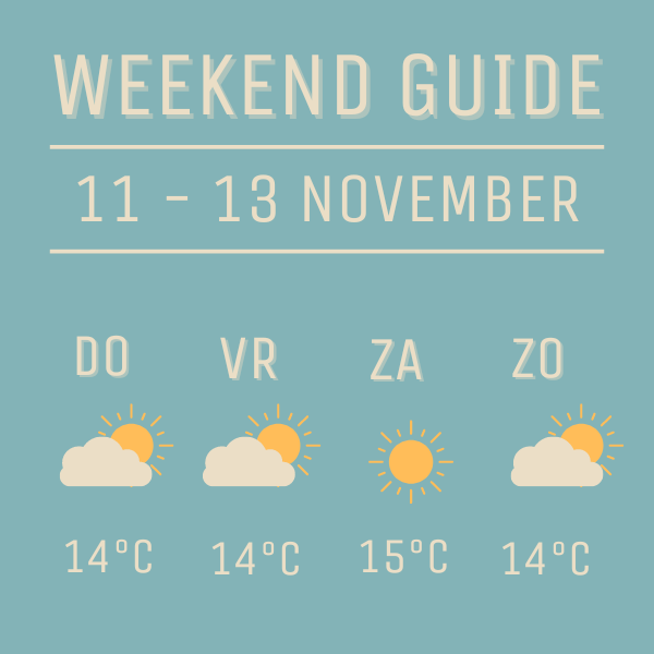 Weerbericht Weekend Guide 11 - 13 november 2022